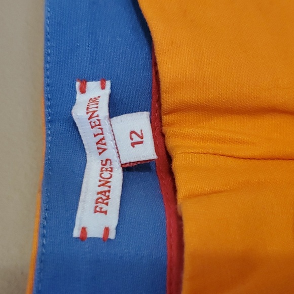 Frances Valentine Lucy Pants In Orange Size 12 - Picture 5 of 10